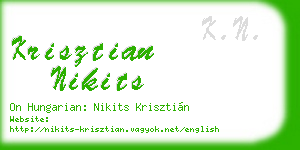 krisztian nikits business card
