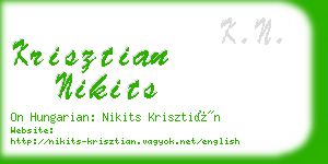 krisztian nikits business card